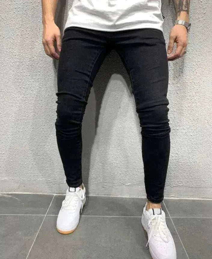 Ripped Jeans Men Stretch
